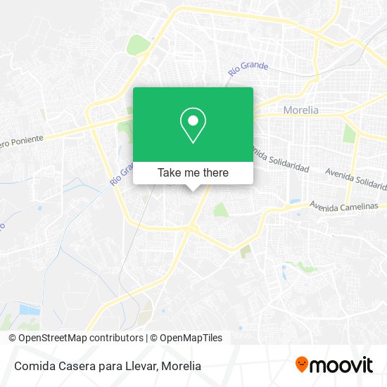 Comida Casera para Llevar map