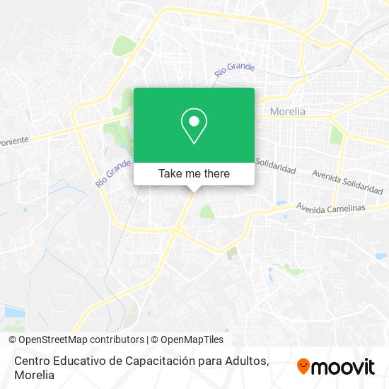 Centro Educativo de Capacitación para Adultos map