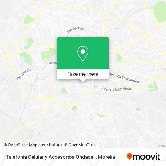 Telefonía Celular y Accesorios Ondacell map