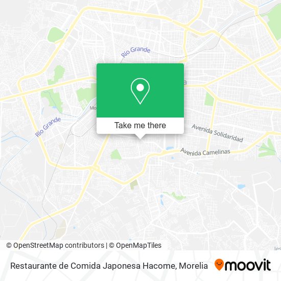 Restaurante de Comida Japonesa Hacome map
