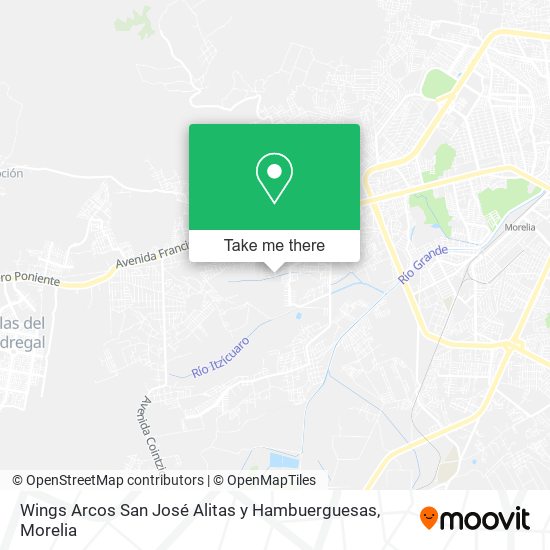 Wings Arcos San José Alitas y Hambuerguesas map