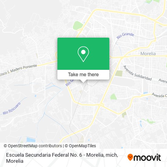 Escuela Secundaria Federal No. 6 - Morelia, mich map