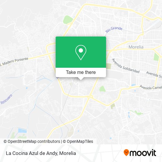 La Cocina Azul de Andy map