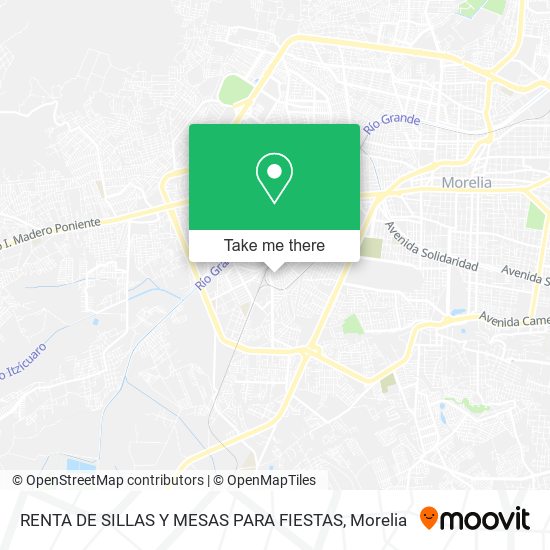 RENTA DE SILLAS Y MESAS PARA FIESTAS map