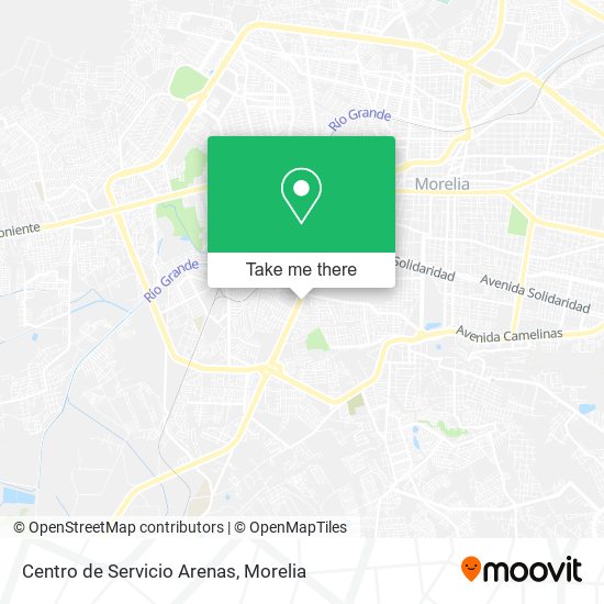 Centro de Servicio Arenas map