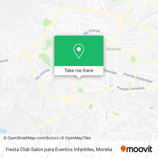 Fiesta Club Salon para Eventos Infantiles map