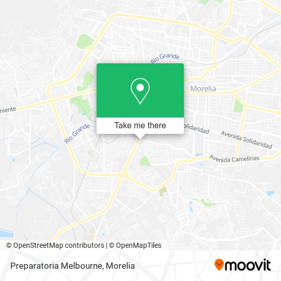 Preparatoria Melbourne map