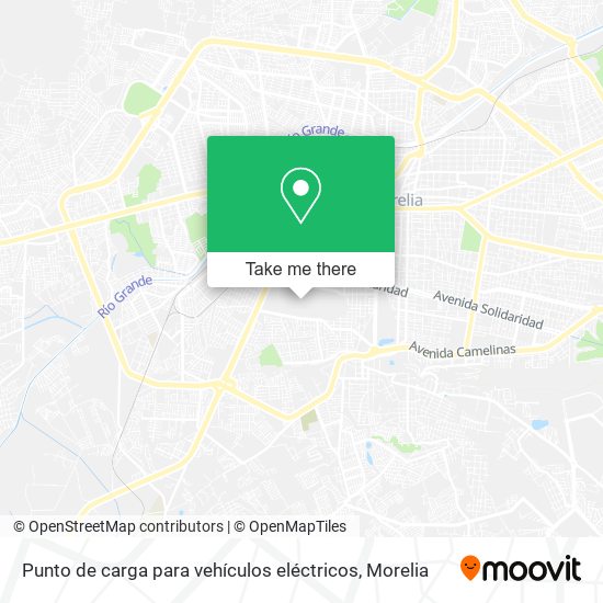 Punto de carga para vehículos eléctricos map