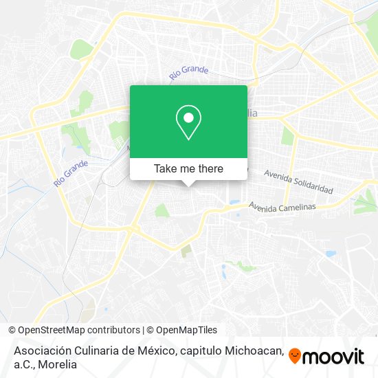 Asociación Culinaria de México, capitulo Michoacan, a.C. map