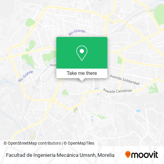 Facultad de Ingeniería Mecánica Umsnh map