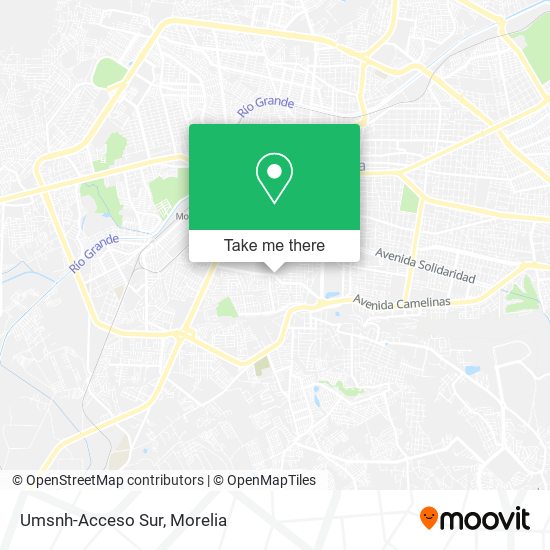 Umsnh-Acceso Sur map