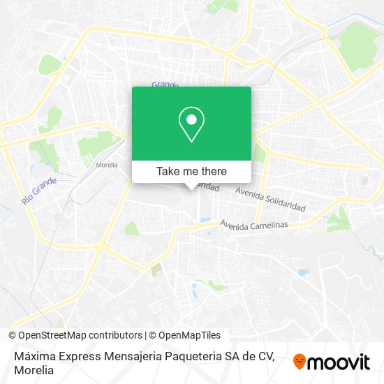 Máxima Express Mensajeria Paqueteria SA de CV map