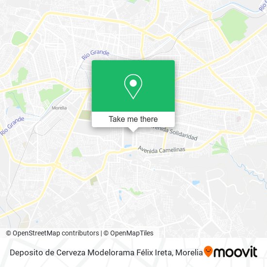 Mapa de Deposito de Cerveza Modelorama Félix Ireta
