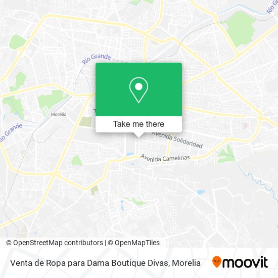 Venta de Ropa para Dama Boutique Divas map