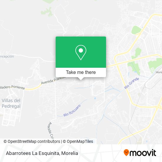 Abarrotees La Esquinita map