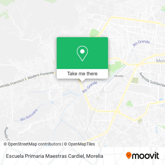 Mapa de Escuela Primaria Maestras Cardiel