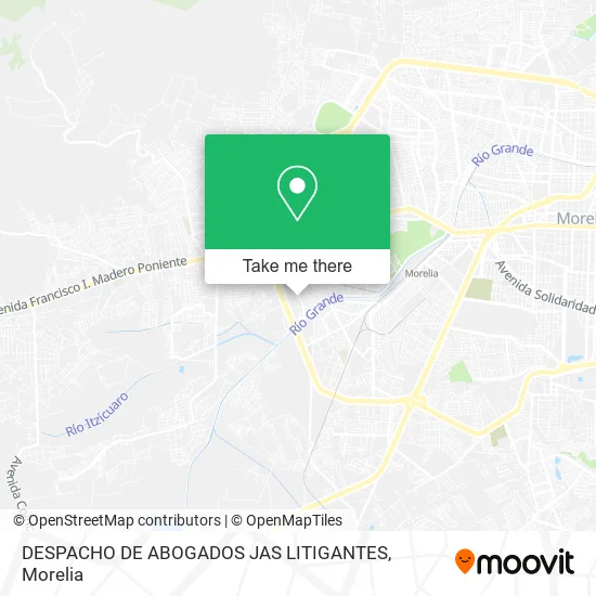 Mapa de DESPACHO DE ABOGADOS JAS LITIGANTES