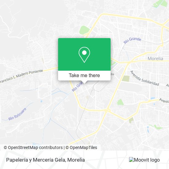 Mapa de Papelería y Mercería Gela