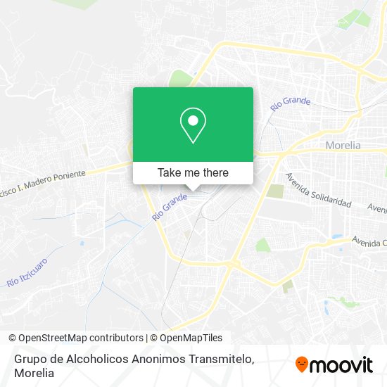 Mapa de Grupo de Alcoholicos Anonimos Transmitelo