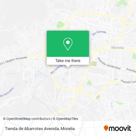 Mapa de Tienda de Abarrotes Avenida