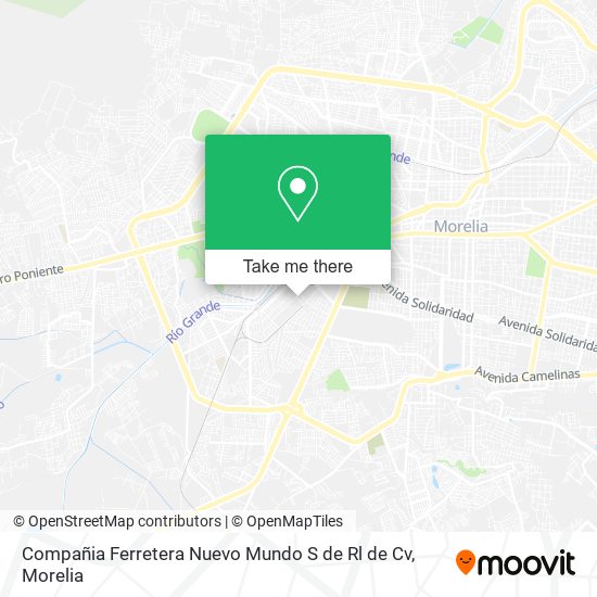 Compañia Ferretera Nuevo Mundo S de Rl de Cv map