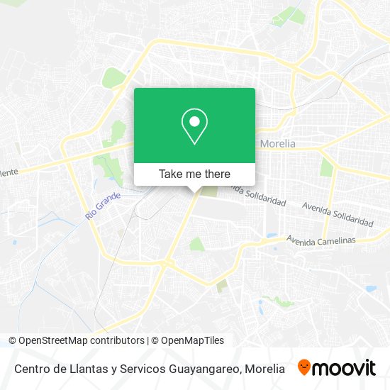 Centro de Llantas y Servicos Guayangareo map