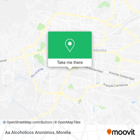 Aa Alcoholicos Anonimos map