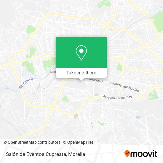 Mapa de Salón de Eventos Cupreata