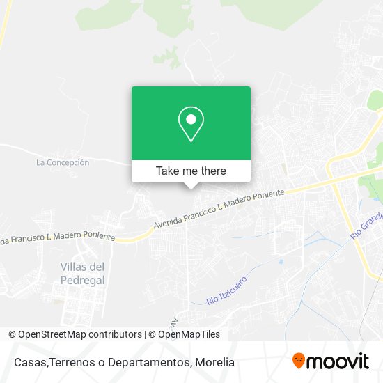 Mapa de Casas,Terrenos o Departamentos
