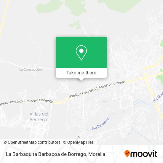 Mapa de La Barbaquita Barbacoa de Borrego
