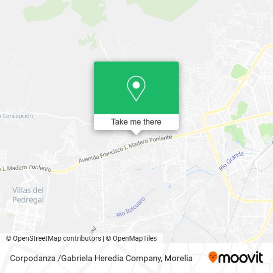 Corpodanza /Gabriela Heredia Company map