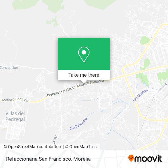 Refaccionaria San Francisco map