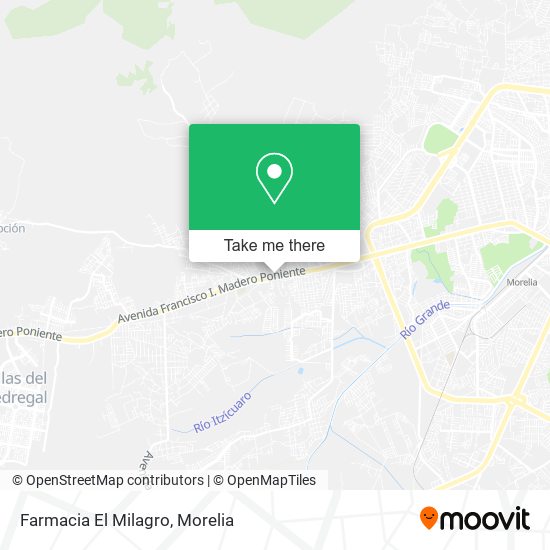 Mapa de Farmacia El Milagro