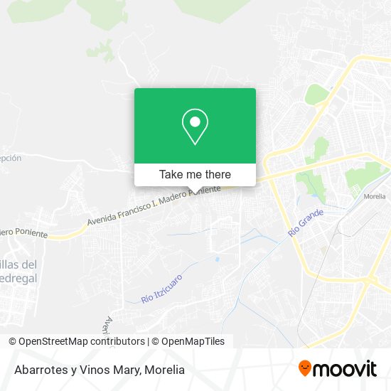 Mapa de Abarrotes y Vinos Mary