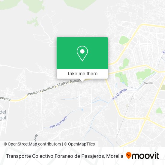 Transporte Colectivo Foraneo de Pasajeros map