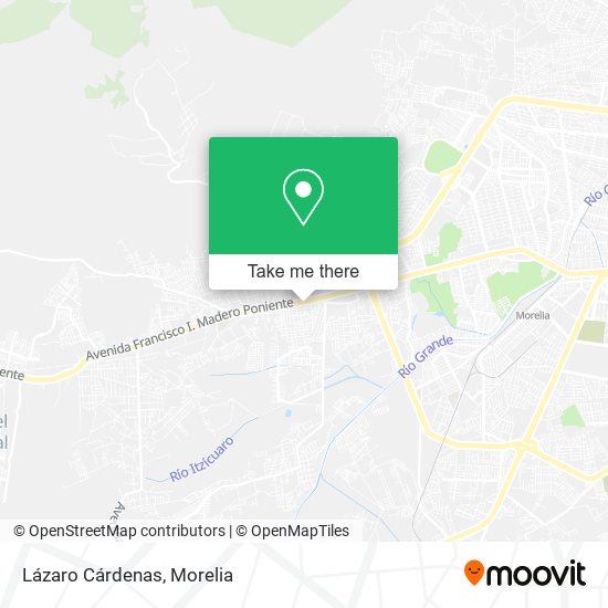 Lázaro Cárdenas map