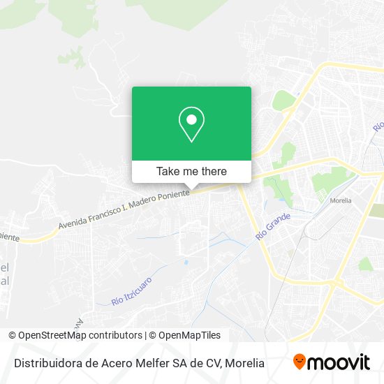 Mapa de Distribuidora de Acero Melfer SA de CV