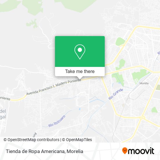 Mapa de Tienda de Ropa Americana