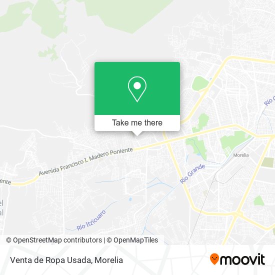 Venta de Ropa Usada map