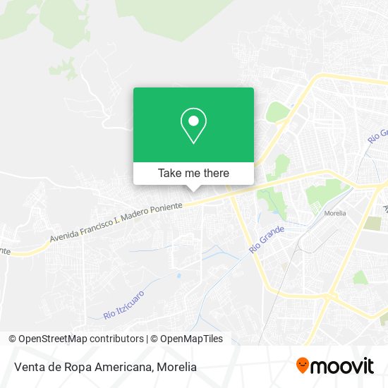 Venta de Ropa Americana map