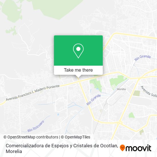 Mapa de Comercializadora de Espejos y Cristales de Ocotlan