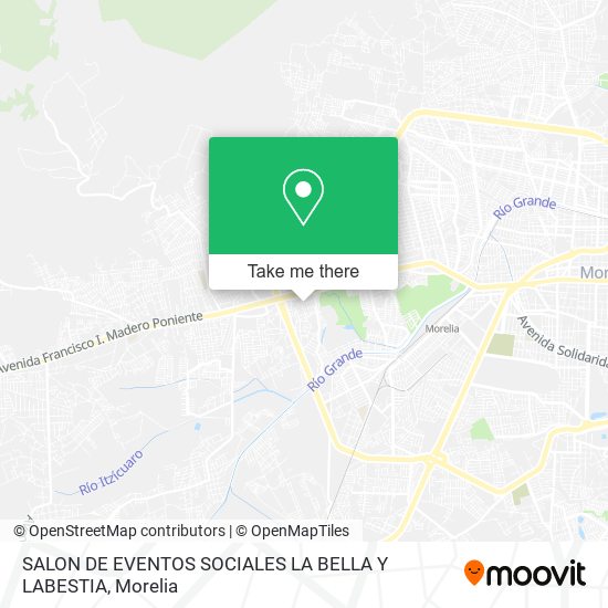 SALON DE EVENTOS SOCIALES LA BELLA Y LABESTIA map