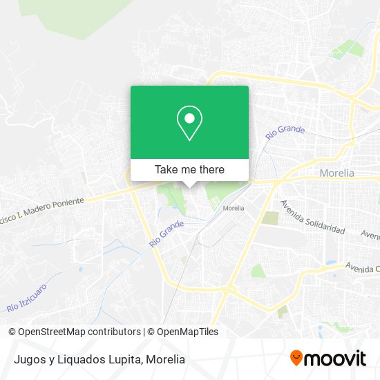 Mapa de Jugos y Liquados Lupita