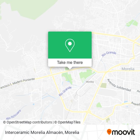 Mapa de Interceramic Morelia Almacén