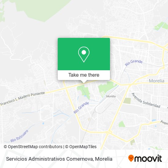 Mapa de Servicios Administrativos Comernova