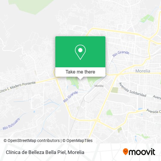 Mapa de Clínica de Belleza Bella Piel