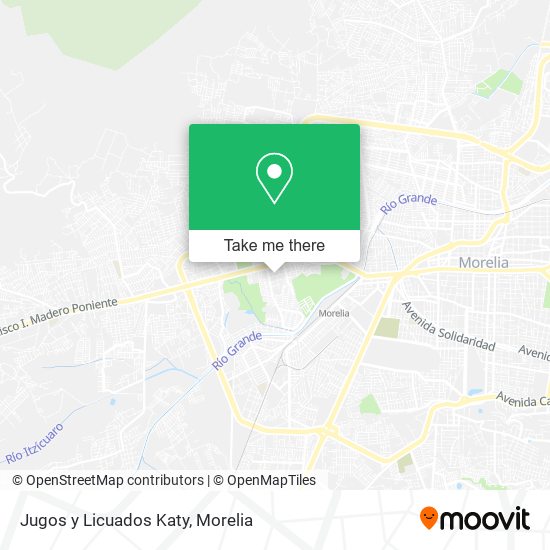 Mapa de Jugos y Licuados Katy