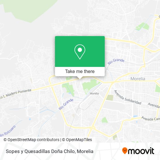 Mapa de Sopes y Quesadillas Doña Chilo