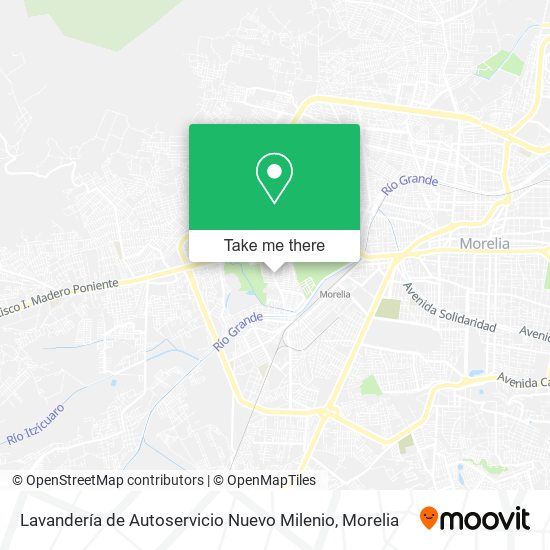Mapa de Lavandería de Autoservicio Nuevo Milenio