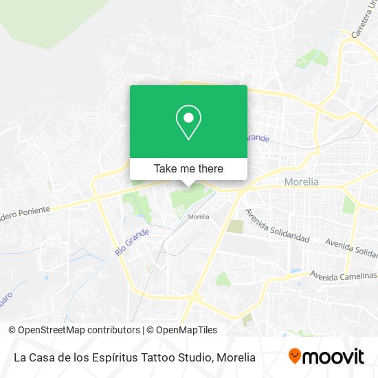 La Casa de los Espíritus Tattoo Studio map